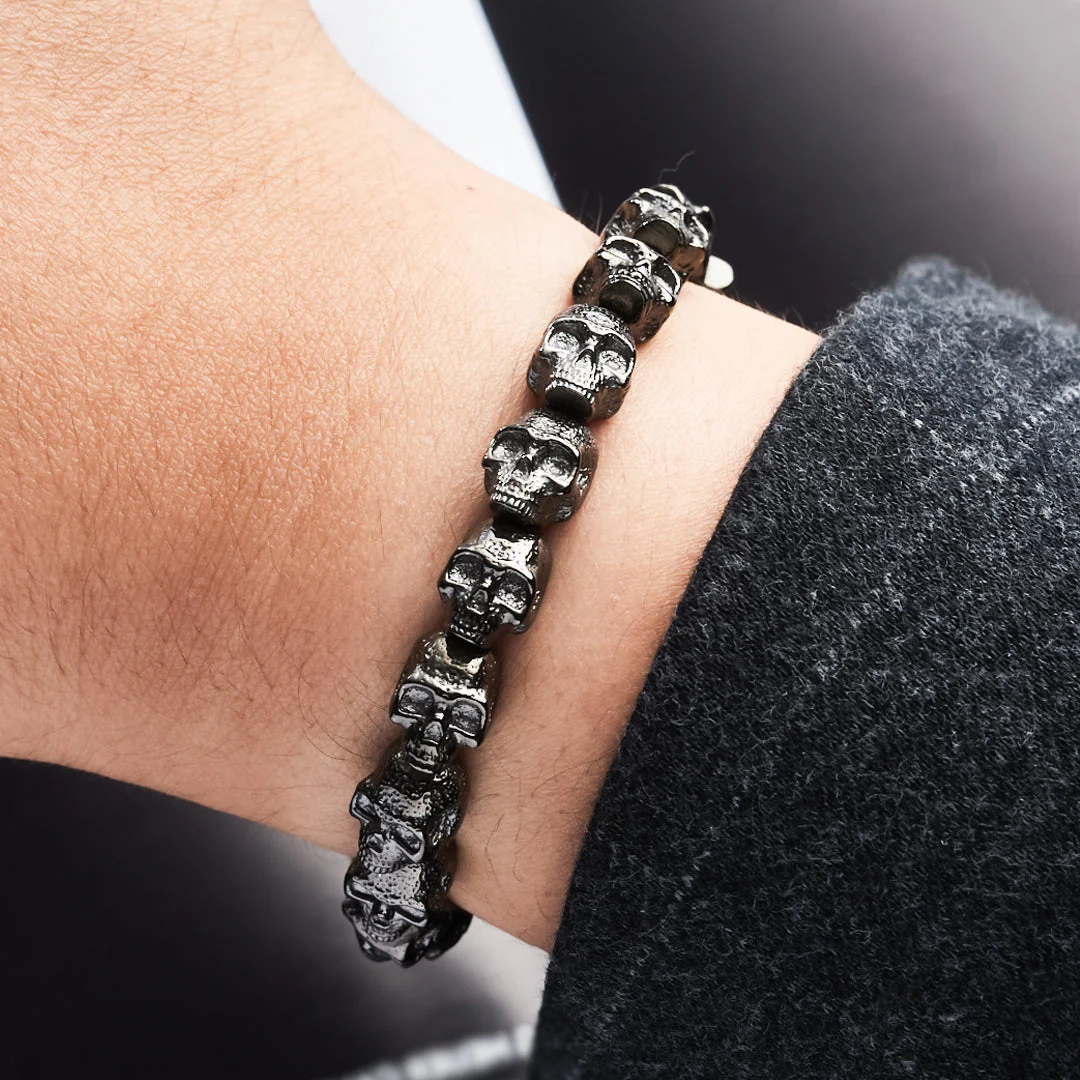 Skulls for Her | Stealth - All Skulls Bracelet - Image 3